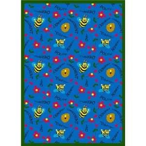  Bee Attitudes Classroom Rug   78 x 109 Rectangle