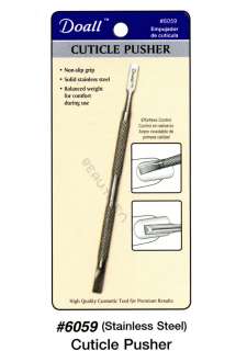 Doall Nail Cuticle Pusher Solid Stainless Steel #6059  