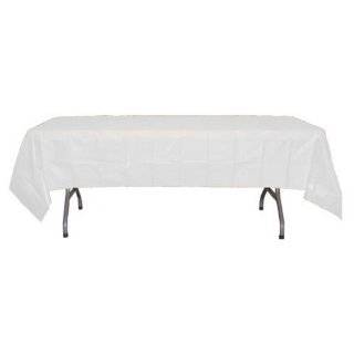 White Plastic Table Cover by Exquisite