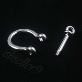 Plating Metal D Ring Bow Shackle Hook For Weave Paracord Survival 