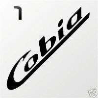COBIA BOAT DECALS fishing boats   Black STICKER 22 #1  
