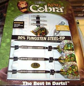   KING COBRA 90%Tungsten Steel  Tip Dart 22 Gr 719981614686  
