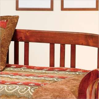   Solid Pine Wood Brown Cherry Finish Daybed 796995932111  