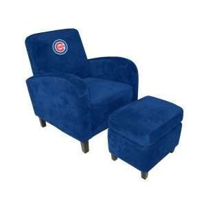 MLB Chicago Cubs Den Chair with Ottoman   Imperial International 