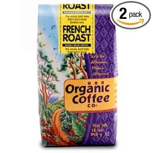   Coffee Co. French Roast, Whole Bean, 12 Ounce Packages (Pack of 2