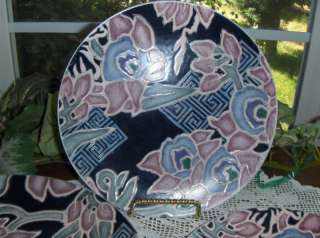 3pc Asian Decorative Plate Set  
