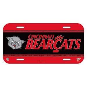    Cincinnati Bearcats Plastic License Plate