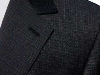 Valentino $1295 Gray Checks 150s Wool 42S Mens Designer Business 