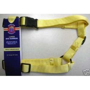  Hamilton 1 Nylon Adjustable Comfort Dog Harness, Yellow 