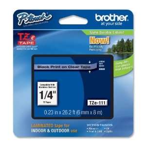  Brother P Touch PT 9200PC Label Tape (OEM) 0.23 Black 