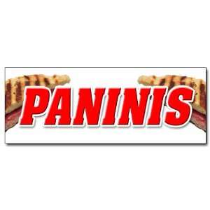    36 PANINIS DECAL sticker sandwich hot concession 