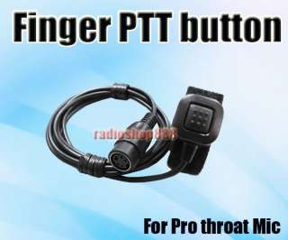 Mini Din Plug Finger PTT button for Pro throat mic