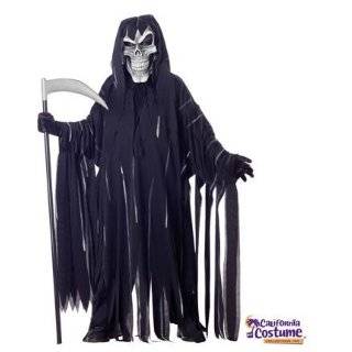 Soul Taker Scary Kids Ghost Demon Costume (Black/White;Medium)