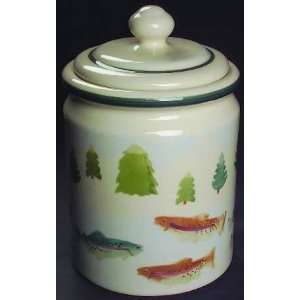 Hartstone High Country Cookie Jar and Lid, Fine China Dinnerware 