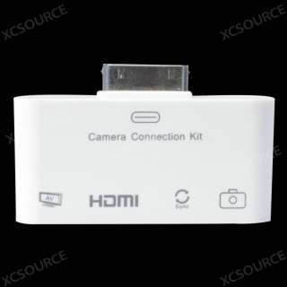 HDMI USB Adapter Dock AV Cable Digital Camera Connection Kit For iPad 