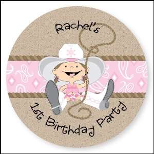  Little Cowgirl   24 Round Personalized Birthday Party 