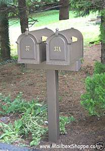 Double Whitehall Mailbox   2 Post Mail box & Door Signs  