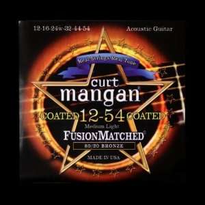  Curt Mangan Fusion Matched 80/20 Bronze Coated Acoustic Strings 