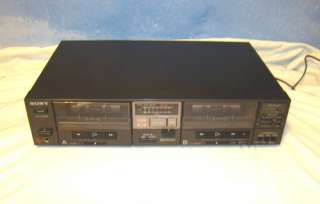 Sony TC W5 Stereo Dual Cassette Deck For Parts OR FIX  