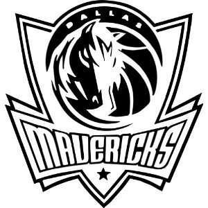 Dallas Mavericks NBA Vinyl Decal Sticker / 12 x 11.1