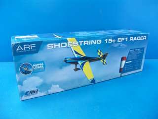B5 E flite Shoestring 15e ARF Electric R/C RC Airplane Kit EFL4205 EF1 