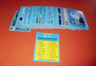 1982 E T THE EXTRA TERRESTRIAL MOVIE CARD MINT SET 1 87  