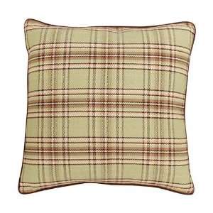  Decorative Green Plaid Accent Throw Pillow