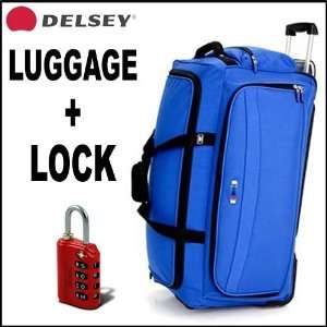  Delsey Helium Fusion 29 Inch Rolling Duffel BLUE + TSA 