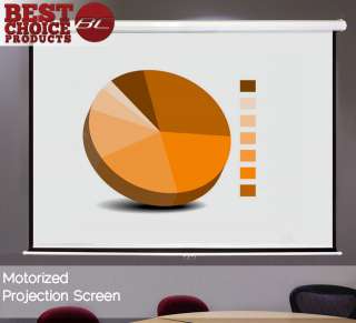 100 43 Electric Projector Projection Screen 80X60 RC Automatic 