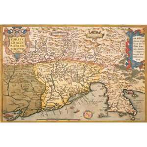   Southern Europe   Poster by Abraham Ortelius (18x12)