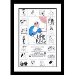  The Line King Al Hirschfeld 20x26 Framed and Double 