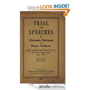 ANARCHIST ON TRIAL   Speeches of ALEXANDER BERKMAN and EMMA GOLDMAN 