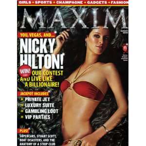  Maxim August, 2005 Nicky Hilton Cover and pictorial Ed 