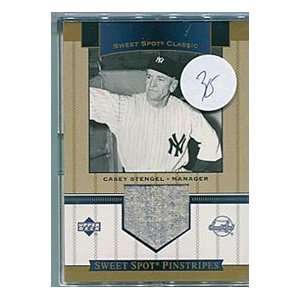 Casey Stengel Game Used Pants Upper Deck Card