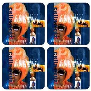 celia cruz Coasters , (set of 4) Brand New