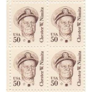  Chester W. Nimitz Set of 4 x 50 Cent US Postage Stamps NEW 