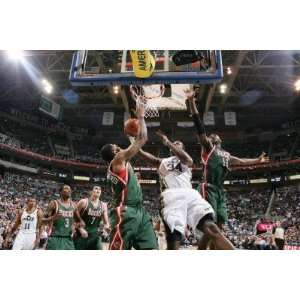  Milwaukee Bucks v Utah Jazz C.J. Miles, Chris Douglas Matthews 