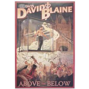  David Blaine Above the Below Poster   Autographed