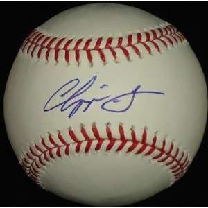  Chipper Jones Autographed Ball   OML *ATL * W COA 2B 