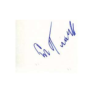 Emlen Tunnell Autographed 3x5 Card