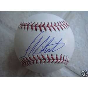 Frank White Autographed Baseball   Official Ml   Autographed Baseballs
