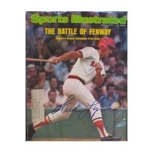 Fred Lynn autographed Sports Illustrated Magazine (Boston Red Sox)