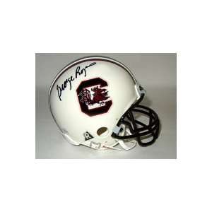 George Rogers Signed Mini Helmet   South Carolina Gamecocks GAI 