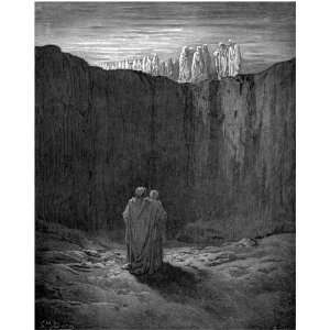  6 x 4 Greetings Card Gustave Dore Dante The Mountains 