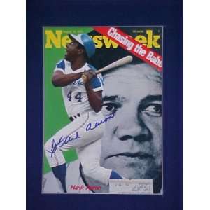 Hank Aaron Autographed Signed August 13 1973 Newsweek Magazine 
