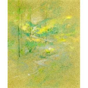     John Henry Twachtman   24 x 30 inches   Brook Among The Trees