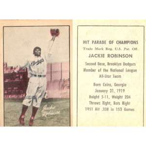 Jackie Robinson 1952 Berk Ross Card