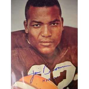 Jim Brown Cleveland Browns Autographed 11 x 14 Professionally Matted 