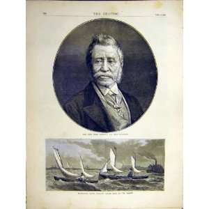  Portrait Marshall John Burgoyne Yacht Race Solent 1871 