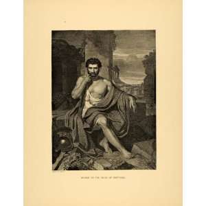   of Carthage John Vanderlyn   Original Halftone Print